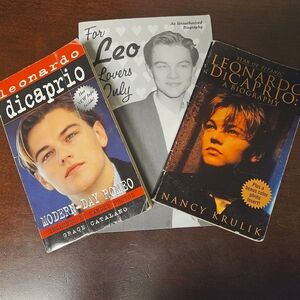 Leonardo DiCaprio Books | Set of 3 | Biographies | Vintage | 90s | Collectibles
